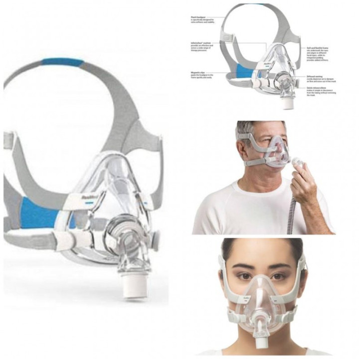 ResMed AirFit F20 Full Face Mask for CPAP and BiPAP Therapy