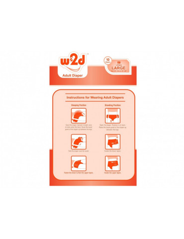 Adult Diaper W2D Large L-10pc Image