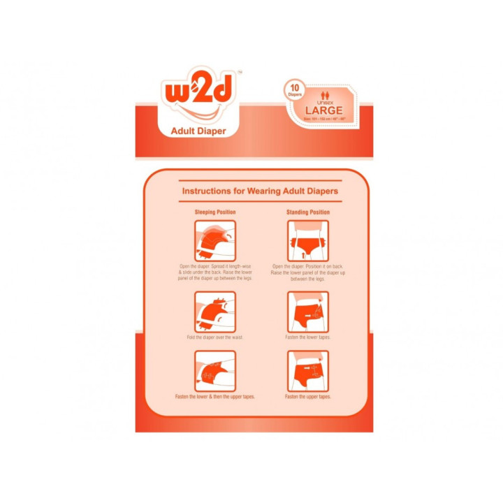 Adult Diaper W2D Large L-10pc Image
