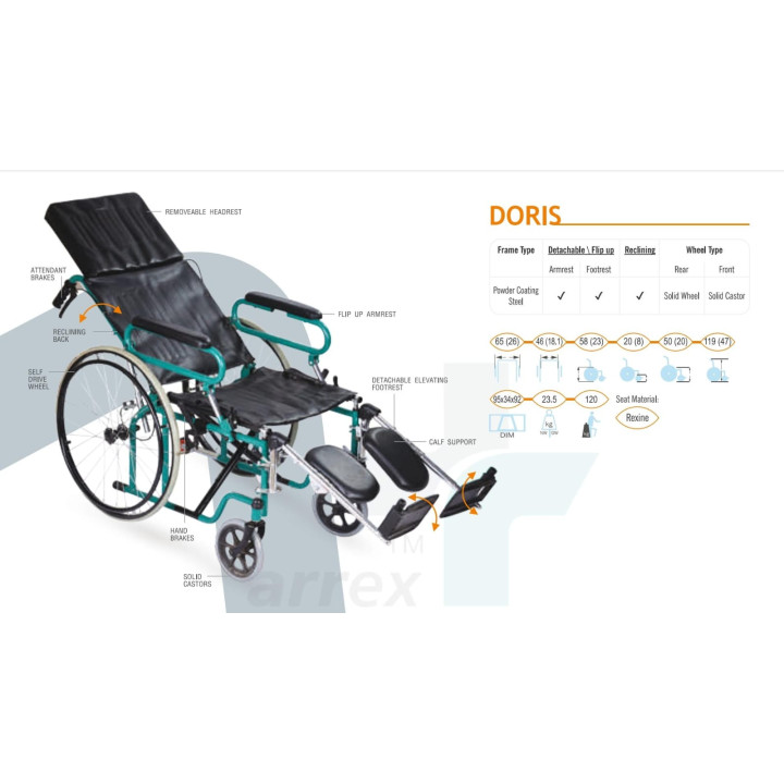 Recliner Wheel Chair Doris2