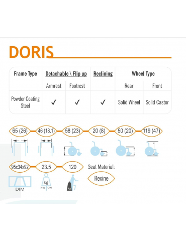 Recliner Wheel Chair Doris4