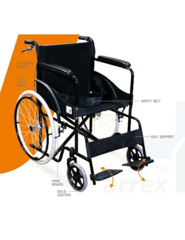 Wheel Chair for Handicap and Patients With Break Boxer