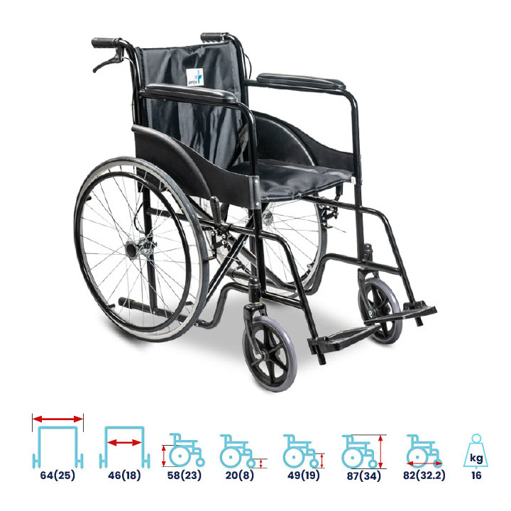 Wheel Chair for Handicap and Patients With Break Boxer