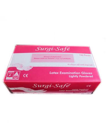 Hand Gloves Examination Powdered  SurgiSafe 100pcs