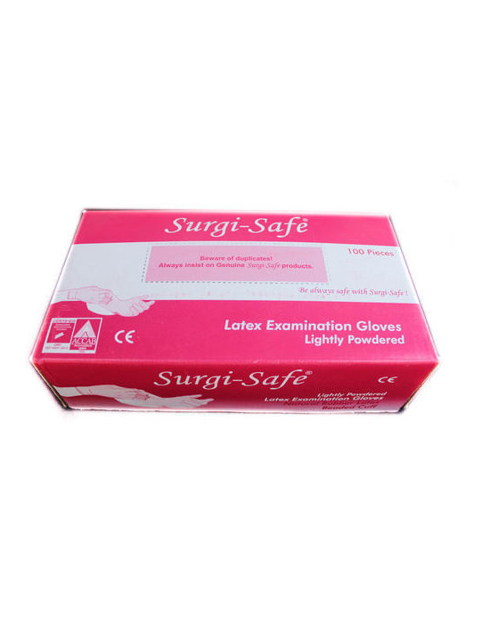 Hand Gloves Examination Powdered  SurgiSafe 100pcs