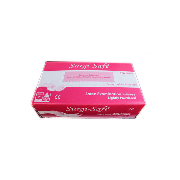 Hand Gloves Examination Powdered  SurgiSafe 100pcs