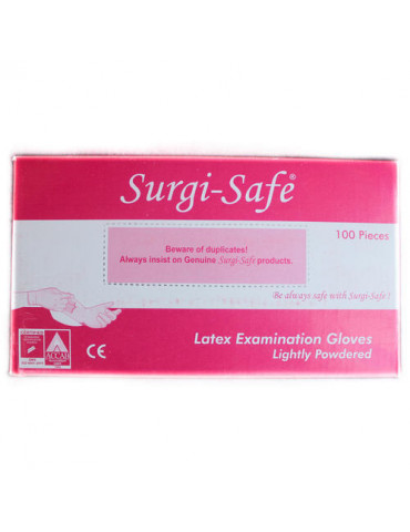 Hand Gloves Examination Powdered  SurgiSafe 100pcs