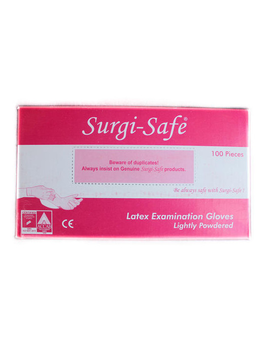 Hand Gloves Examination Powdered  SurgiSafe 100pcs Image