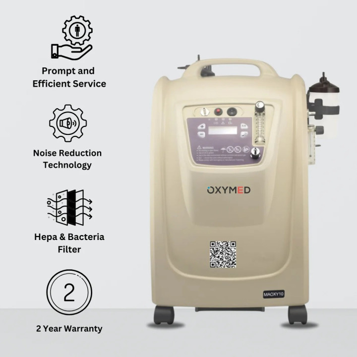 Oxymed 10 litre oxygen concentrator for home ICU use in Mumbai