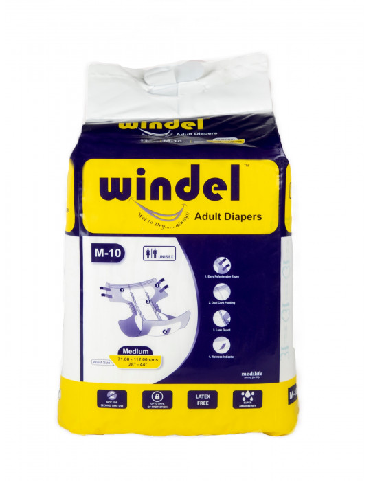 Adult Diaper Windel Medium M-10pc - Cover Image
