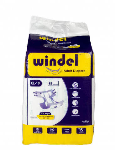 Adult Diaper Windel Extra Large XL-10pc