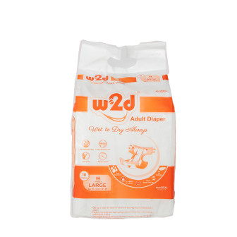 Adult Diaper W2D Large L-10pc - Cover Image