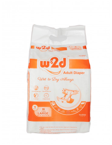 Adult Diaper W2D Large L-10pc