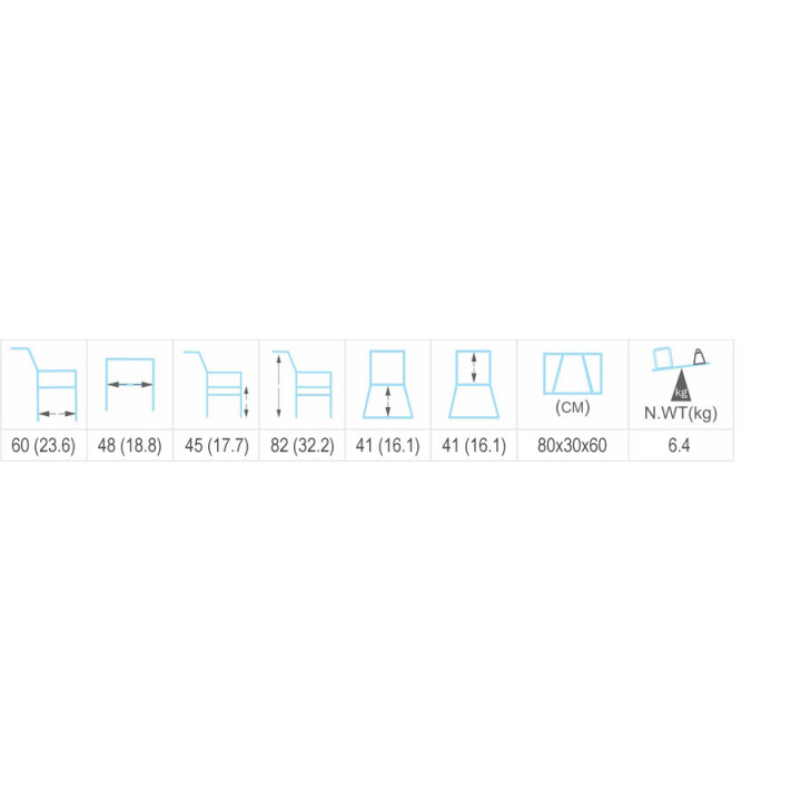 VP60 Commode Chair Details