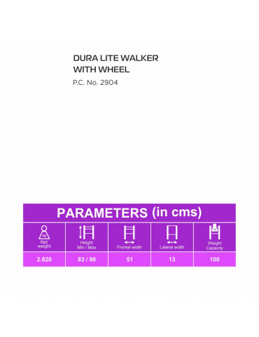 WALKER WITH WHEEL DURA LITE Details_1 WALKER WITH WHEEL DURA LITE Details_1