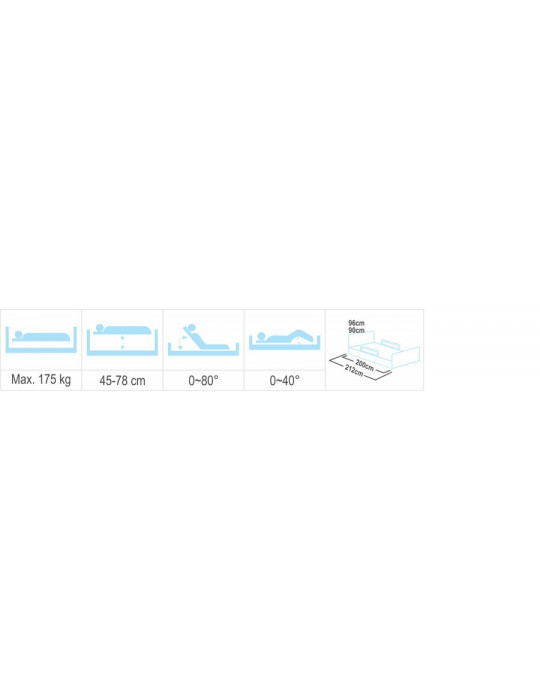 Motorized Bed 3-Way Function On Rent Details