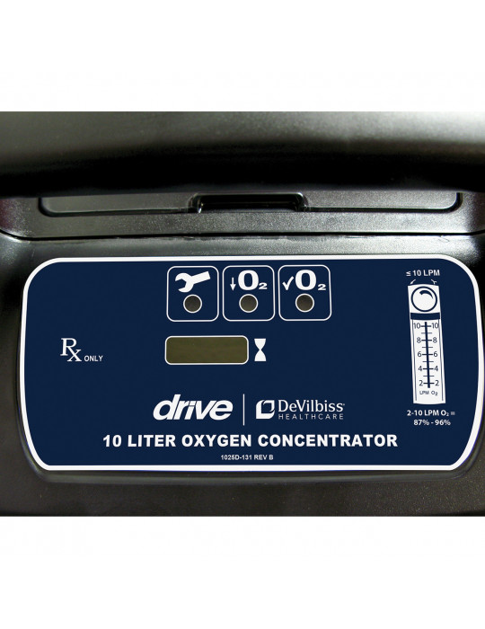 Oxygen Machine 10 Litre Devilbiss - Control Panel Image