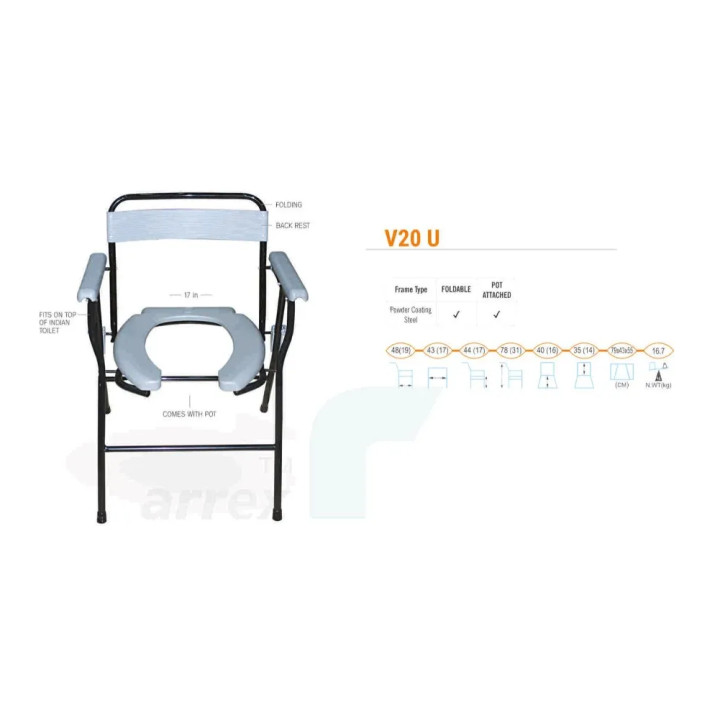 V20U Commode Chair