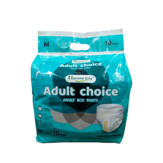Adult Choice Medium Size Adult Diapers 10pcs