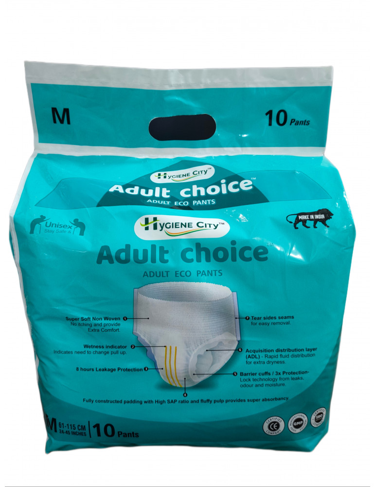 Adult Diaper Medium-10pc Adult Choice Variant Pack of 1