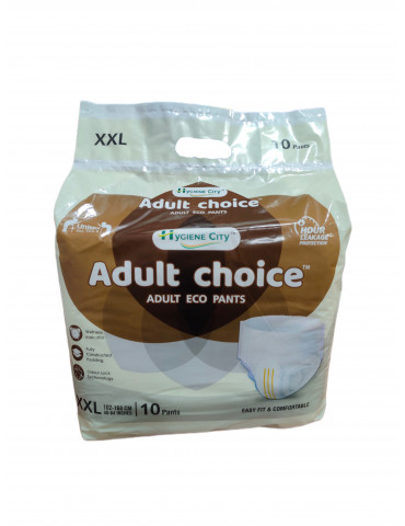 Adult Diaper "XXL" (Extra Extra Large) -10pc Adult Choice