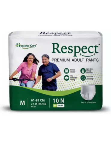 Adult Diaper Respect Medium Premium Pants M-10pc
