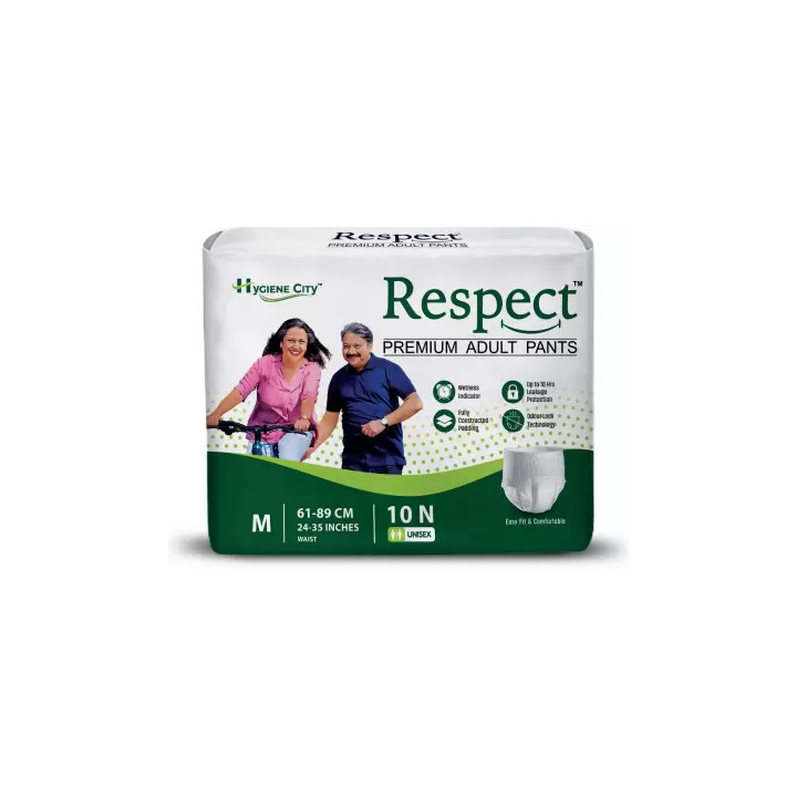 Adult Diaper Respect Medium Premium Pants M-10pc