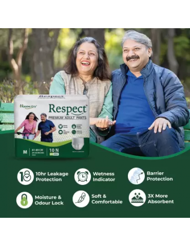Adult Diaper Respect Medium Premium Pants M-10pc