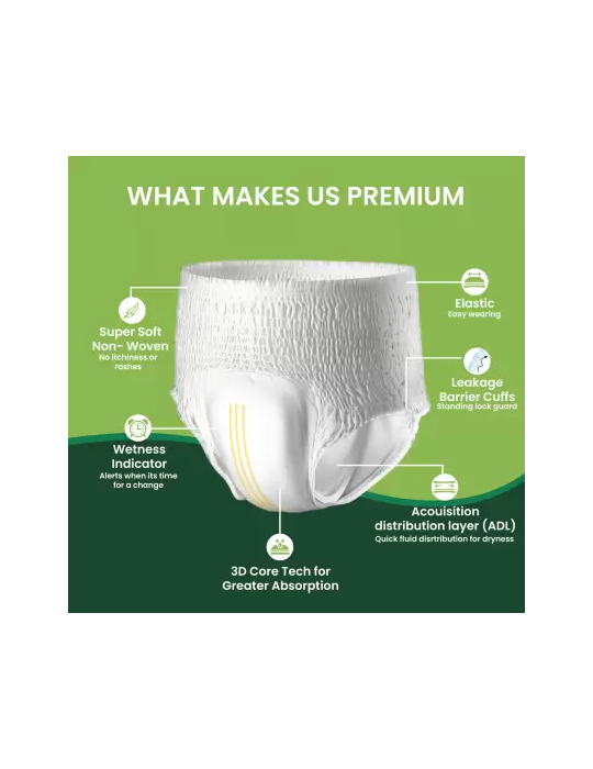 Adult Diaper Respect Medium Premium Pants M-10pc_5