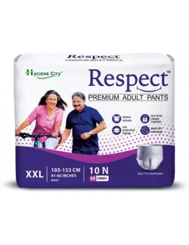 Adult Diaper Pull Up Respect Medium Premium Pants XXL-10pc