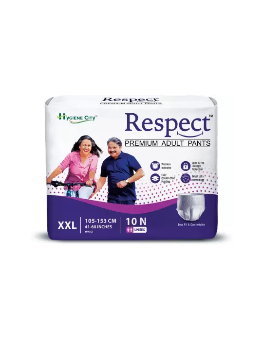 Adult Diaper Pull Up Respect Medium Premium Pants XXL-10pc